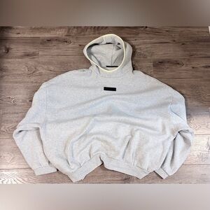 Authentic Fear Of God Essentials Gray Hoodie Sweater Size 2XL XXL